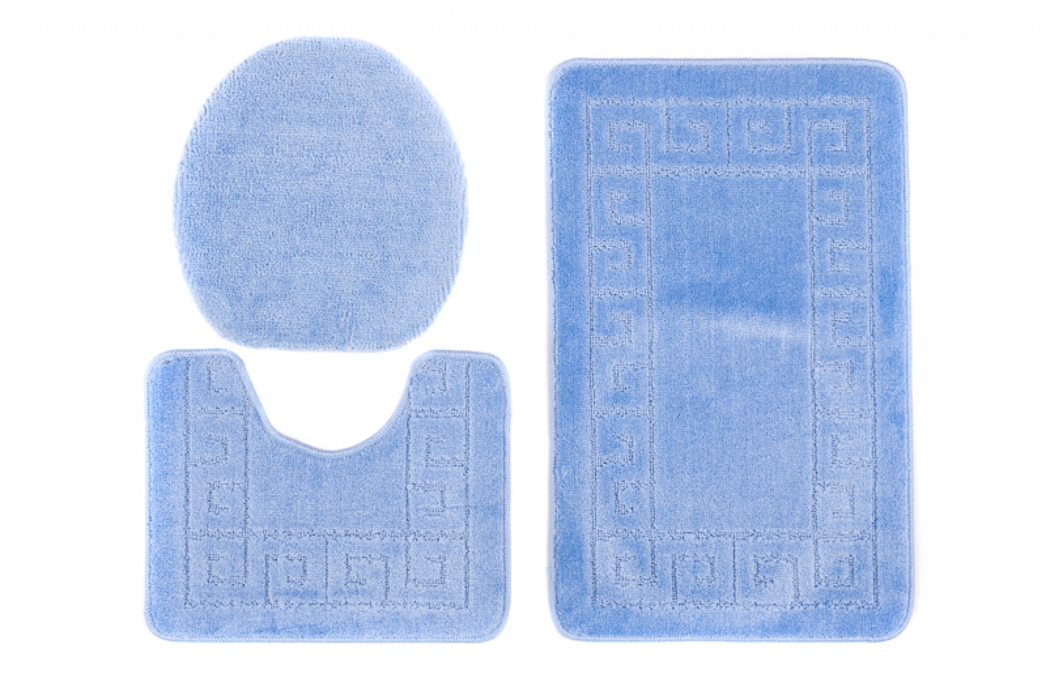 Dywan  1030 BLUE (5004) MONO 3PC (GRECKI)  - Dywanik łazienkowy