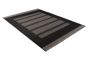 Koberec  20001 Black / Silver  - Šnúrkový koberec