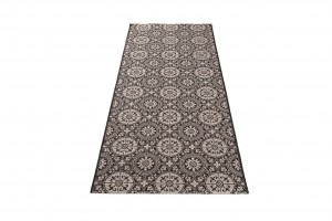 Koberec  20416 Black / Silver  - Šnúrkový koberec