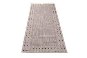 Koberec  20329 Silver / Black  - Šnúrkový koberec