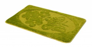 Szőnyeg  1125 GREEN (4605) MONO 1PC (MOTYL)  - Fürdőszobai szőnyeg