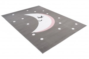 Koberec  DF02A GRAY PINKY EWL  - Detský koberec