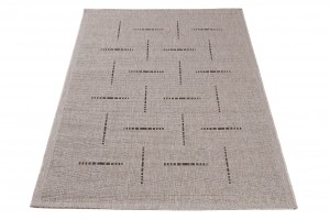 Koberec  20008 Silver / Black  - Šnúrkový koberec