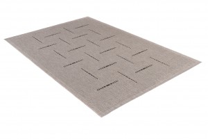 Koberec  20008 Silver / Black  - Šnúrkový koberec