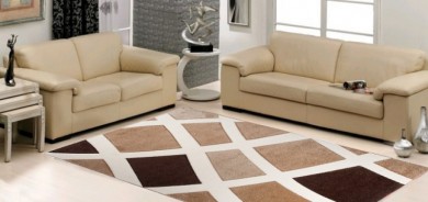 Covor  3478A DARK BEIGE SUMATRA  - Covor modern