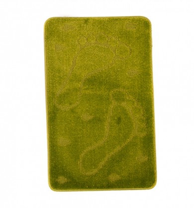 Dywanik łazienkowy  1001 GREEN (4605) MONO 1PC (STOPA)  Zielony