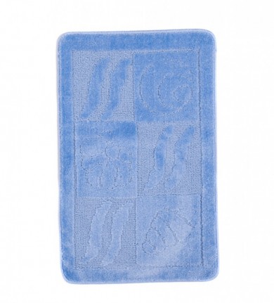 Dywanik łazienkowy  1107 BLUE (5004) MONO 1PC (BANAN)  Niebieski