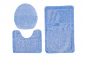 Dywanik łazienkowy  1107 BLUE (5004) MONO 3PC (BANAN)  Niebieski
