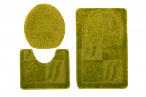 Dywanik łazienkowy  1107 GREEN (4605) MONO 3PC (BANAN)  Zielony
