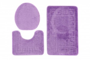 Dywanik łazienkowy  1030 DARK LILAC (5805) MONO 3PC (GRECKI)  Lilac