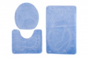 Dywanik łazienkowy  1001 BLUE (5004) MONO 3PC (STOPA)  Niebieski