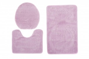 Dywanik łazienkowy  1001 LILAC (6071) MONO 3PC (STOPA)  Lilac