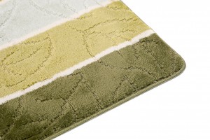 Szőnyeg  B5019 GREEN MULTI LIŚĆ  - Fürdőszobai szőnyeg
