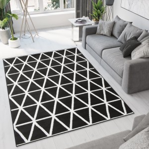 Teppich  C436A BLACK/WHITE BALI PP  - Moderner Teppich