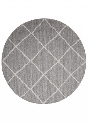 Koberec  4912 GREY ARRUBA KOŁO  - Moderný koberec