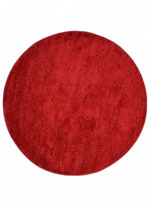 Huňatý koberec 7388A RED DELHI KOŁO SFA  Červená