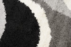 Koberec  7228A BLACK GUMUS DELHI SFI  - Huňatý koberec
