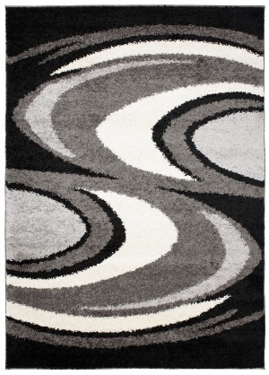 Huňatý koberec 7235A K.FUME BLACK DELHI SFI
