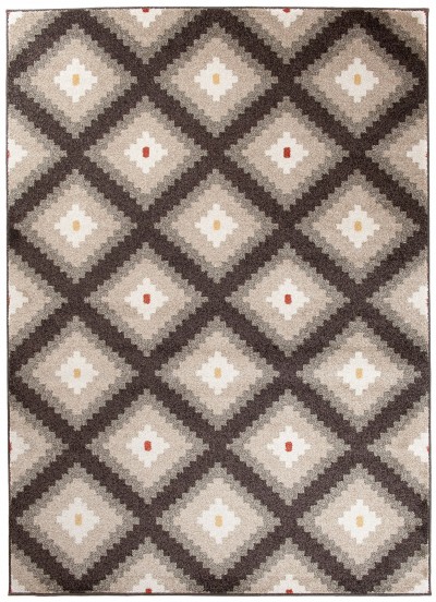 Moderný koberec L885A DARK BROWN MAROKO BQZ
