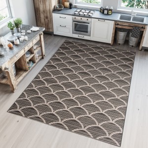 Koberec  20567 Black / Silver  - Šnúrkový koberec