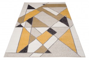 Dywan nowoczesny ELEFANTA 71731/37224 WZORY GEOMETRYCZNE DO SALONU beżowy