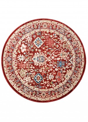Moderný koberec EF61A RED RIVOLI FPH Červená