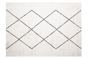 Koberec  3822A CREAM / BLACK JUNO  - Moderný koberec