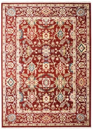 Moderný koberec  EE58B RED RIVOLI FPH  Červená