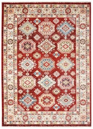 Moderný koberec  EF60B RED RIVOLI FPH  Červená