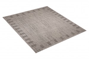 Koberec  20210 Silver / Black  - Šnúrkový koberec