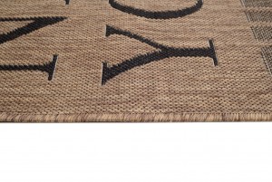 Koberec  20609 Coffee / Black  - Šnúrkový koberec