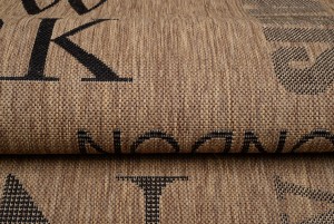 Koberec  20609 Coffee / Black  - Šnúrkový koberec
