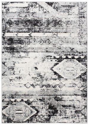 Koberec  D743H ANTRACITE WHITE MALESIA FBA  - Moderný koberec