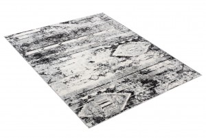 Koberec  D743H ANTRACITE WHITE MALESIA FBA  - Moderný koberec