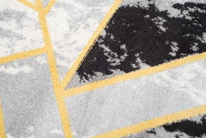 Koberec  R885A YELLOW DARK GRAY MALESIA FBA  - Moderný koberec