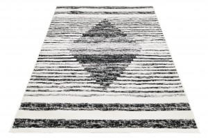 Koberec  3675A CREAM / BLACK GRACE  - Moderný koberec