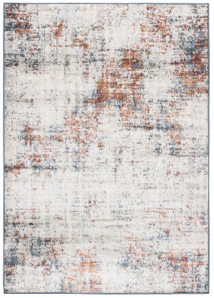 Moderný koberec  5221B CREAM / D.BLUE MIA  Krémová