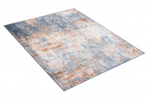 Koberec  5102C L.BLUE / ORANGE MIA  - Moderný koberec