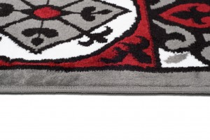 Килим  E545A DARK GRAY/RED BALI PP  - Сучасний килим