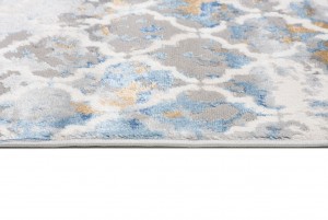 Koberec  D632B WHITE D_BLUE VALLEY  - Moderný koberec