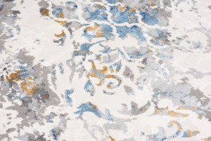 Szőnyeg  D632B WHITE D_BLUE VALLEY  - Modern szőnyeg