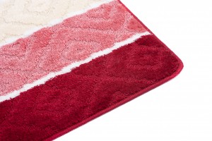Teppich  C5132 RED MULTI ROMBY  - Badezimmerteppich