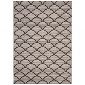 Koberec  20567 Silver / Black  - Šnúrkový koberec