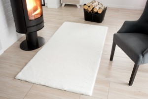 Teppich RABBIT FUR WHITE  - Moderner Teppich