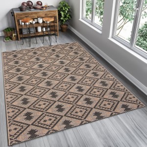 Koberec  20589 Coffe / Black  - Šnúrkový koberec