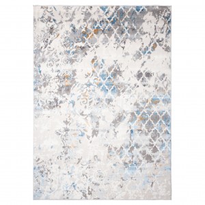 Szőnyeg  D632B WHITE D_BLUE VALLEY  - Modern szőnyeg