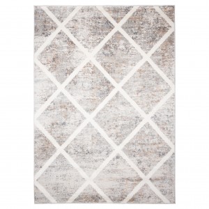 Koberec  G873D L_GRAY D_VIZON VALLEY  - Moderný koberec