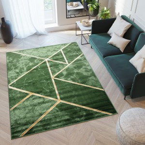Moderný koberec FC09C GREEN TURMALIN GPL Zelená