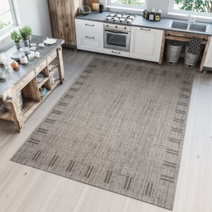 Koberec  20210 Silver / Black  - Šnúrkový koberec