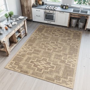 Koberec  20391 Coffee / Natural  - Šnúrkový koberec